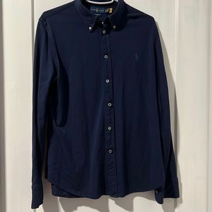 Navy blue Ralph Lauren Knit oxford